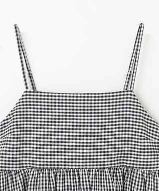 ANY 【洗濯機可能】ギンガムギャザーワンピース ギンガム