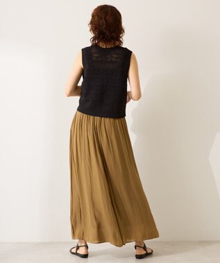 AMERICAN HOLIC 【選べる丈】接触冷感シフォンスカーチョ Camel