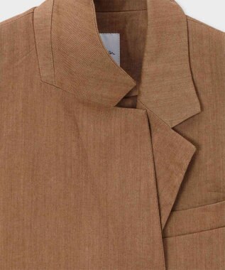 Paul Smith レーヨンリネン フレンチスリーブ ジャケット キャメル