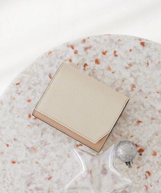 TOPKAPI 【TOPKAPI】バイカラー レザー ２つ折財布 LEAN リーン オフ