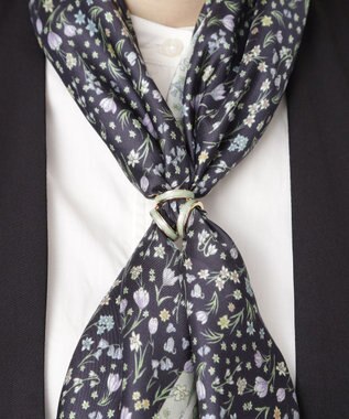 MOONBAT Luna Luce(ルナルーチェ)スカーフリング パール調 3Ring お手持ちのスカーフを通すだけ ギフト ライトグリーン