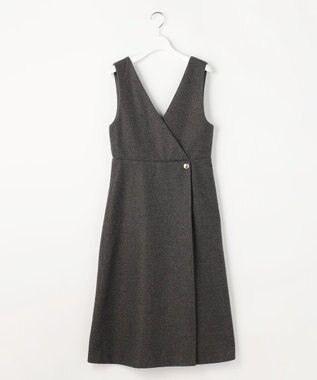 ANY SIS 【2SET】ジャンパースカート × ニット セット チャコール×アイボリー