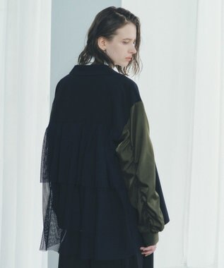 YECCA VECCA 異素材MIXテーラードジャケット