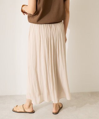 AMERICAN HOLIC 【選べる丈】接触冷感シフォンスカーチョ Light Beige