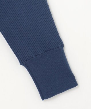 J.PRESS LADIES 【洗える】VIS/PE RIB ドルマンスリーブ ニット ダルブルー系