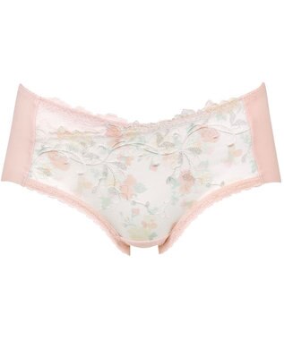 Wing ショーツ　【エアリーソフトブラ】　裾はフリーカッティング　KB2202とペア　はきこみ丈あさめ　ウイング／ワコール　KF2952 オレンジ