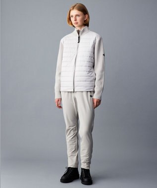 JOSEPH ABBOUD MOUNTAIN 【軽量/保温性/防風性】バルキーウール キルト ブルゾン ライトグレー系