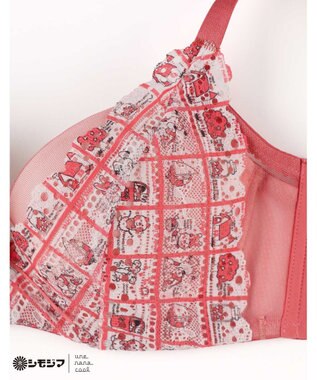 une nana cool MADE WITH シモジマ さあわたし レース 脇高ブラジャー レッド