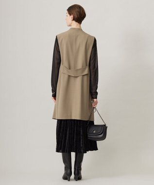 ICB 【洗える】ウール2WAYストレッチ ジレ フォーン系