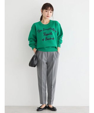 AMERICAN HOLIC サガラ刺繍ミラノリブニットプルオーバー Green