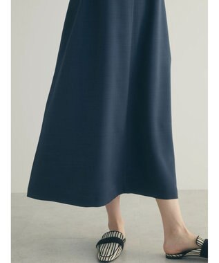 Green Parks armonia.襟付きフレアワンピース Navy