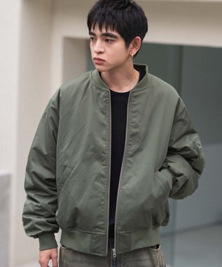 WEGO 【ユニセックス着用ITEM】2WAYフードパファーMA－1 カーキ