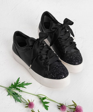  【軽量・抗菌消臭】GLITTER TOE SNEAKERS スニーカー