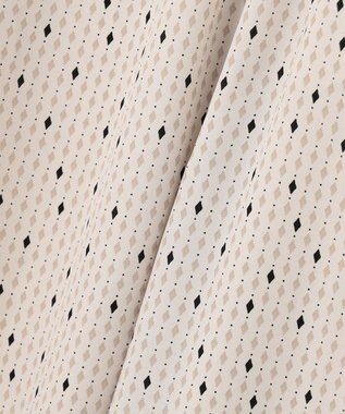 23区 L 【洗える】バックサテンアムンゼンレユールダイヤプリント スカート ベージュ系