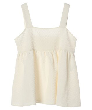 Green Parks ジャガードキャミビスチェ Ecru