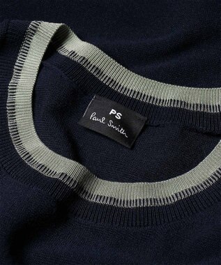 Paul Smith コントラストトリム ノースリーブニット ネイビー