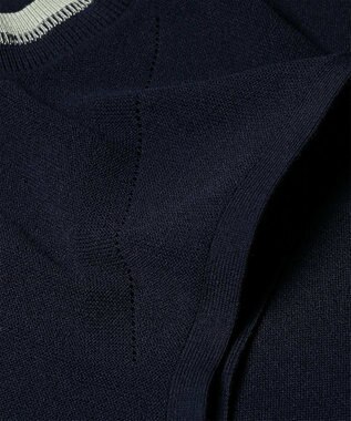 Paul Smith コントラストトリム ノースリーブニット ネイビー