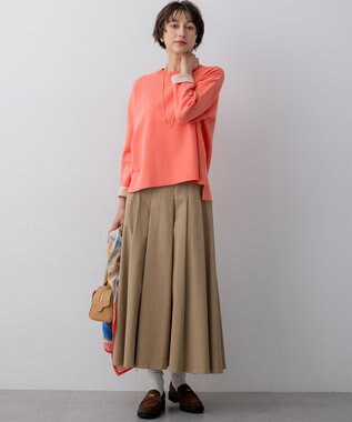 23区 【先行予約】フラップポケット ボストンバッグ キャメル系