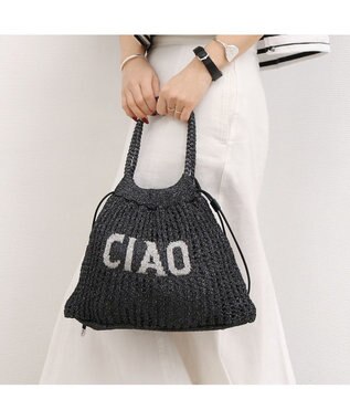 UNBILLION カシュカシュ cachecache / メッセージラメニット2wayバッグ