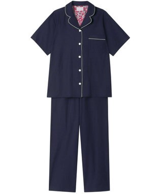  MADE WITH LIBERTY FABRIC 綿100％ サマーツイル 半袖パジャマ