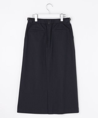 J.PRESS LADIES S TCリネン ドライツイル ナロー スカート ネイビー系