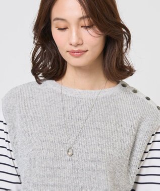 J.PRESS LADIES サークルパール ワントップ ネックレス