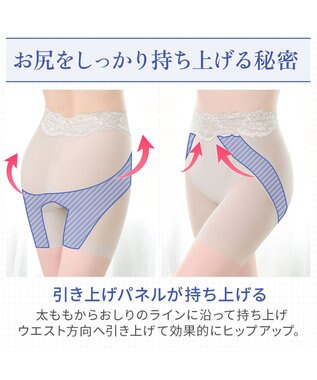 BRADELIS New York 【BRADELIS NewYork peace】おしりPラインヒップラップロングショーツ25 ブラデリス パールグレージュ