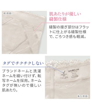 BRADELIS New York 【BRADELIS NewYork peace】おしりPラインヒップラップロングショーツ25 ブラデリス パールグレージュ