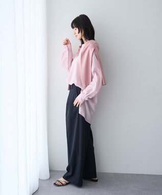 YECCA VECCA バック釦シアーシャツ Pink