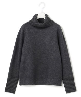 ICB ミルドウール オフタートルプルオーバー チャコール系