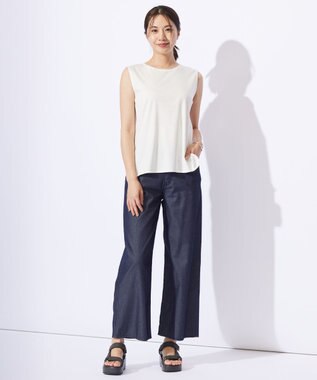 J.PRESS LADIES L レイヤード ノースリーブカットソー ホワイト系