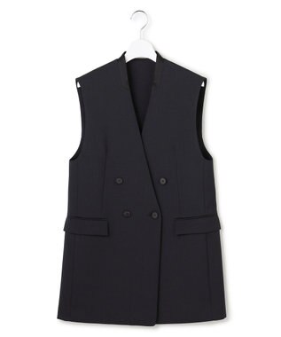 ICB L 【先行予約】 ハイツイストダブルクロス ノーカラージレ ネイビー