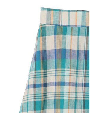 AMERICAN HOLIC ラップ風チェックスカート Green