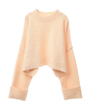 Green Parks ・Ｐｅｔｉｔ　Ｆｌｅｕｒ　ブークレワイドニット Yellow