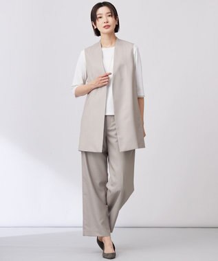 J.PRESS LADIES L 【WEB限定カラーあり・洗える】スムースジャージー カットソー ホワイト系