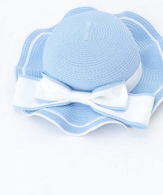 組曲 KIDS 【Fサイズ】 フリルブレードハット サックスブルー
