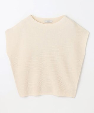 ANY 【新色追加/14色展開】アクリルガーターフレンチスリーブニット エクリュ