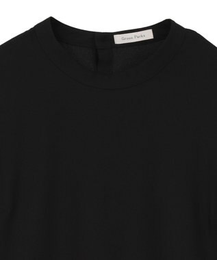 Green Parks Ｏ．袖プリーツブラウス Black