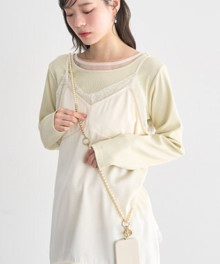 earth music&ecology マルチパールストラップ Gold