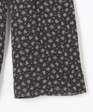 J.PRESS LADIES 【洗える】楊柳フラワープリント キュロット パンツ グレー系5