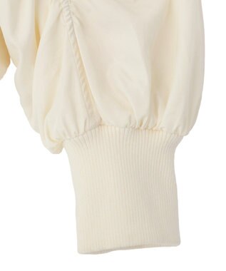 earth music&ecology 【WEB・一部店舗限定】レースリバーシブルブルゾン Ivory