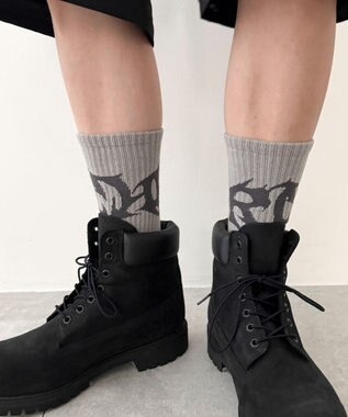 WEGO トライバルロゴソックス（R） ライトグレー