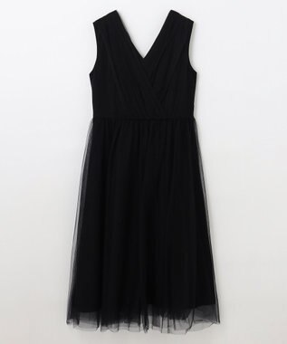 GRACE CONTINENTAL チュールドレープドレス ブラック