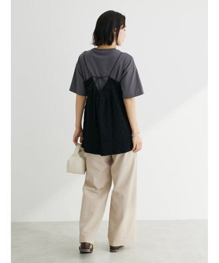 Green Parks カットＪＱキャミソール Black