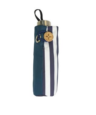 +RING 【UVカット95%以上】【UPF50＋】プラスリング ユニセックス 晴雨兼用 折傘 NVY/WHT T1316 紺