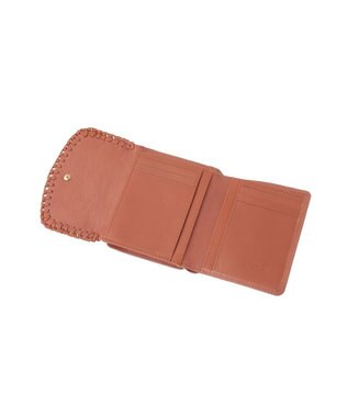 genten ウールシープソフト 二つ折り財布 チャ