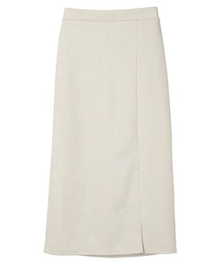 Green Parks マシュマロスエードＩラインスカート Light Gray