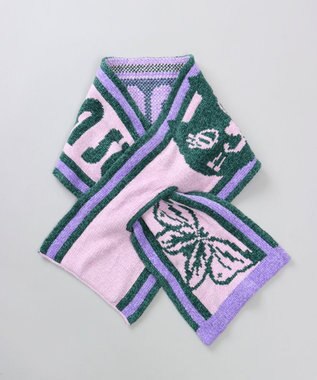 AURORA 【 ANNA SUI（アナ スイ）】差し込みモールマフラー(WASH) ペールピンク