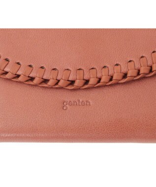 genten ウールシープソフト 二つ折り財布 チャ