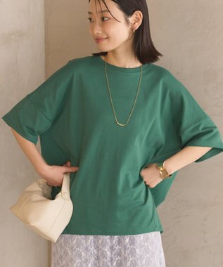 AMERICAN HOLIC 【新色追加】【接触冷感】コクーンシルエットカットソー Green